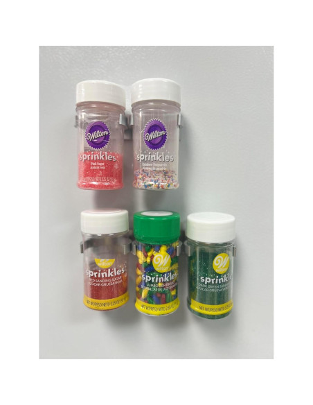 Agarradores de Especias Crazy Chef - Organizador Plata 15 Tarros