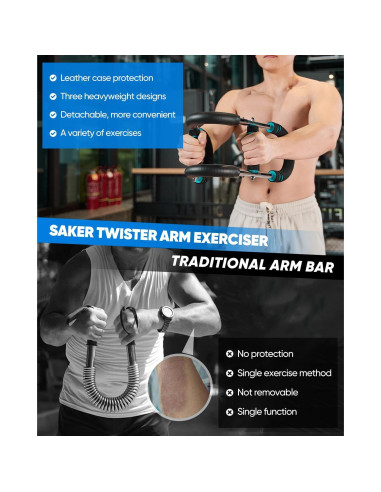 Entrenador de brazos Saker CP84844 ajustable 20-60LB