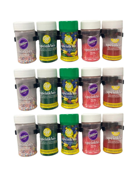 Agarradores de Especias Crazy Chef - Organizador Plata 15 Tarros