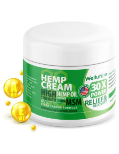 Crema de Masaje Wellution con Cañamo y Árnica 113.4 g