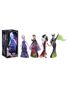 Muñecas Villanos Disney Hasbro 4 Pack Ursula Cruella Malefica