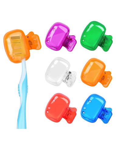 Paquete de 6 Cubiertas de Cepillo de Dientes Atiloy - Colores Variados