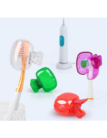 Paquete de 6 Cubiertas de Cepillo de Dientes Atiloy - Colores Variados