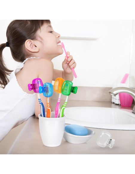 Paquete de 6 Cubiertas de Cepillo de Dientes Atiloy - Colores Variados