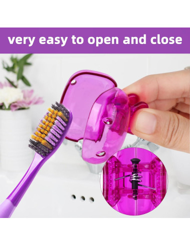 Paquete de 6 Cubiertas de Cepillo de Dientes Atiloy - Colores Variados