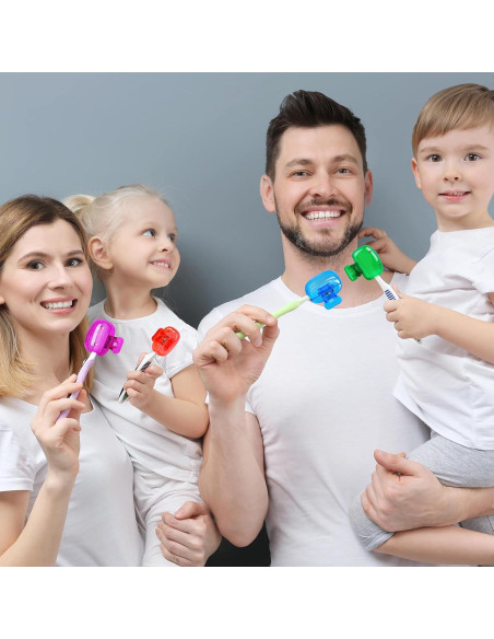 Paquete de 6 Cubiertas de Cepillo de Dientes Atiloy - Colores Variados