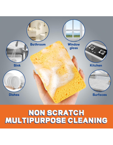 Esponjas de Celulosa Comprimida Derloyo 7 Unidades Ecológicas