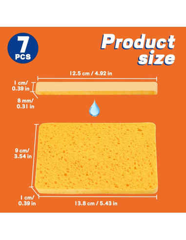 Esponjas de Celulosa Comprimida Derloyo 7 Unidades Ecológicas