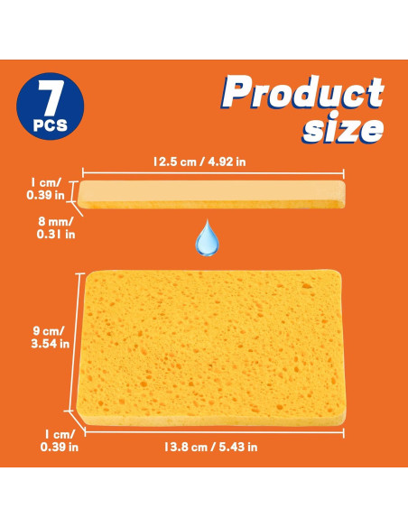 Esponjas de Celulosa Comprimida Derloyo 7 Unidades Ecológicas