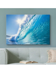 Lienzo wall26 Ola Azul Tropical 121.92x81.28 cm Brillante 2