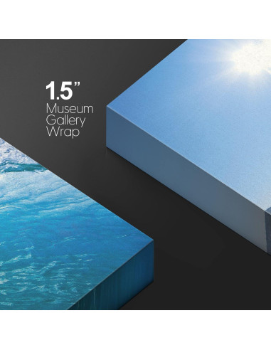 Lienzo wall26 Ola Azul Tropical 121.92x81.28 cm Brillante