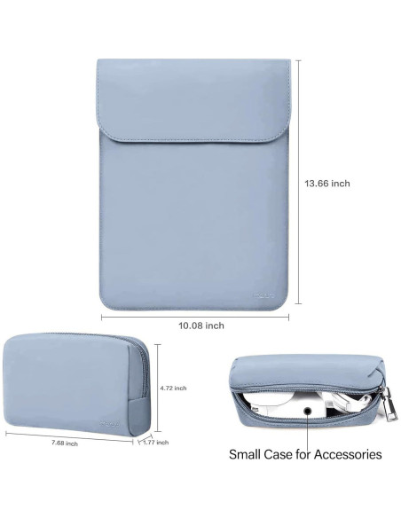 Funda para Laptop MOSISO 13" Cuero Sintético Azul Aire