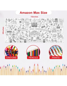 Póster de Colorear Gigante OHOME 182.9x76.2 cm Día de los Caídos 2