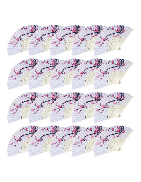 Abanicos de Papel LEFTSTARER 20 Pcs Flor de Cerezo Decorativos