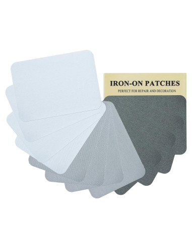 12 Parches de Tela Algodón J.CARP 10.5x7.5cm Planchar