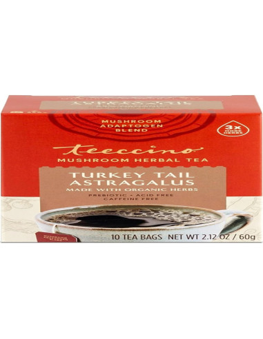 Teeccino Té Herbal Adaptogénico Arce Tostado 10 Bolsitas