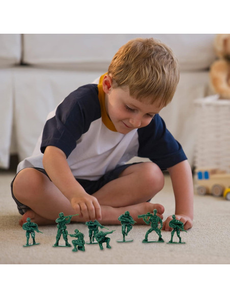 Figuras de Acción Soldados de Plástico Wankko 100 Unidades Verde Figuras de Acción Soldados de Plástico Wankko 100 Unidades Verde