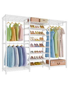 Perchero Independiente VIPEK S3 Blanco 6 Estantes Ajustables