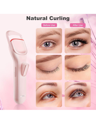 Rizador de Pestañas Calentado HEBECA EC4001 Rosa Claro