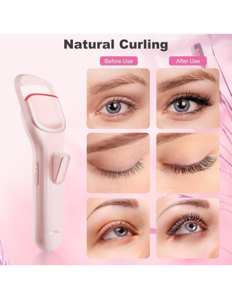Rizador de Pestañas Calentado HEBECA EC4001 Rosa Claro
