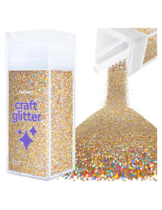 Brillo Microfino Hemway 130g Oro Plata Holográfico para Manualidades