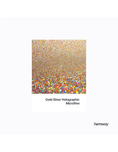 Brillo Microfino Hemway 130g Oro Plata Holográfico para Manualidades 2