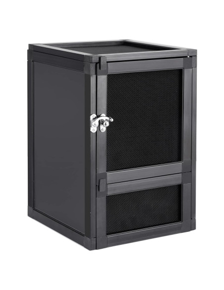 Terrario para Reptiles ToxiRium 20x20x30 cm, Jaula Ventilada