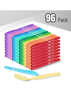 Marcadores Fluorescentes Pastel Mr. Pen, Set de 96 Colores 2