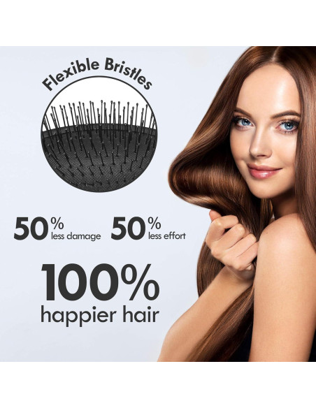 Cepillo Desenredante Aussumy - Paquete de 2 - Suave para Cabello