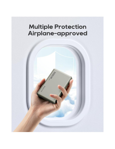 Batería Portátil Inalámbrica Kuulaa 10000mAh MagSafe Titanio