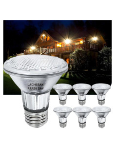 Bombillas Halógenas PAR20 Lachesan 39W 2800K 6 Pcs Regulables