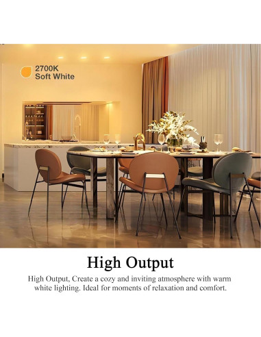 Bombillas Halógenas PAR20 Lachesan 39W 2800K 6 Pcs Regulables