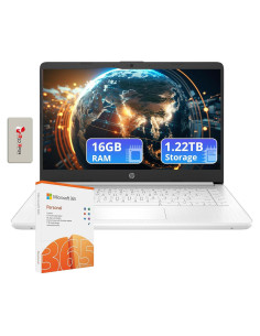 Laptop HP Stream 14" HD | 16GB RAM | 1.22TB Almacenamiento | Win 11S