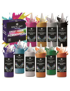 DÍA BÁLTICO - Set de 10 Pastas de Pigmento para Resina Epóxica 20g