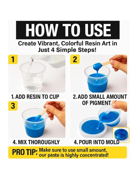 DÍA BÁLTICO - Set de 10 Pastas de Pigmento para Resina Epóxica 20g