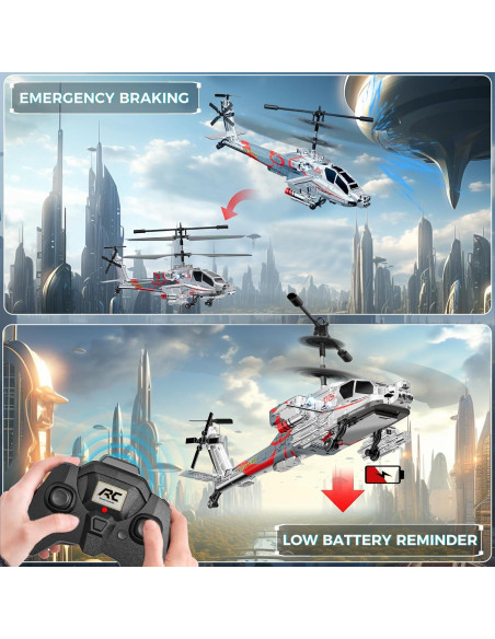 Helicóptero RC XIKOTEC XK1 Plateado 27.4x9.1cm 2.4GHz