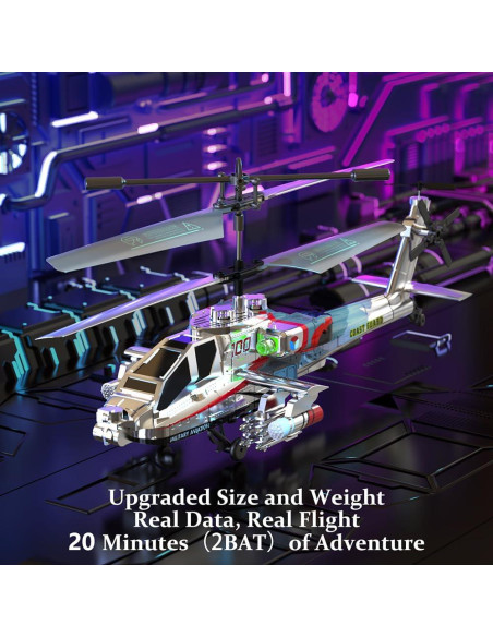 Helicóptero RC XIKOTEC XK1 Plateado 27.4x9.1cm 2.4GHz