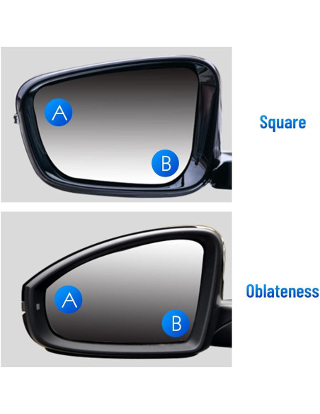 Espejo de Punto Ciego WildAuto Ajustable Universal 2 Pack