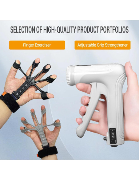 Fortalecedor de Mano YESIMET Ajustable 10-100KG con Conteo