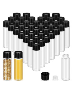 200 Frascos de Vidrio 7 ml Lallisa con Tapas a Prueba de Fugas