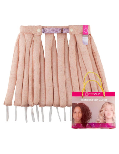 Octocurl Banda Rizadora Sin Calor - Algodón Poplin Rosa