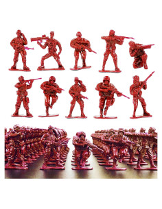 Figuras de Acción Soldados de Plástico Wankko 100 Piezas 5 cm