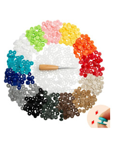 Kit de Botones de Plástico GTAAOY T5 140 Sets 14 Colores