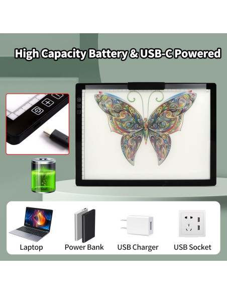 Tableta de Luz A4 Inalámbrica iVAOOZE con Bolsa y Soporte