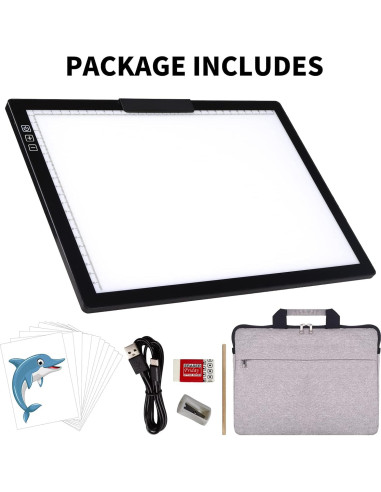 Tableta de Luz A4 Inalámbrica iVAOOZE con Bolsa y Soporte