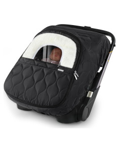 Cubierta de Asiento de Coche para Bebé Invierno Mamatepe Negra