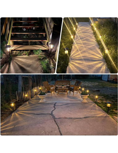 Luces de Jardín Solares XMCOSY+ 20 LM IP65 - Lente de Vidrio