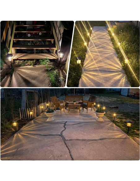 Luces de Jardín Solares XMCOSY+ 20 LM IP65 - Lente de Vidrio