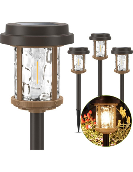 Luces de Jardín Solares XMCOSY+ 20 LM IP65 - Lente de Vidrio