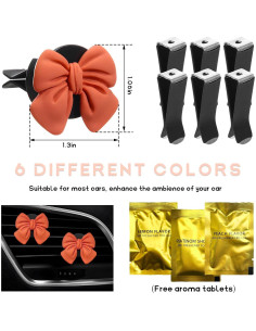 Ambientador de Auto KVAEY 9 PCS Lazo Rosa Universal Aromático 2